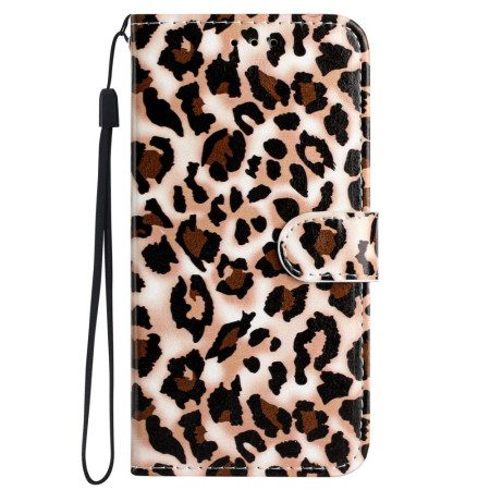 Fodral För iPhone 16 Pro Max Leopardmönster Med Rem