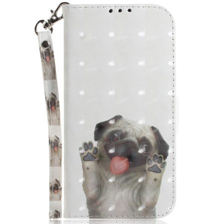 Fodral iPhone 16 Lanyard Pug