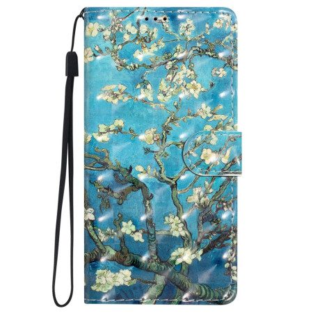 Fodral iPhone 16 Plus Aprikosblommor Med Rem