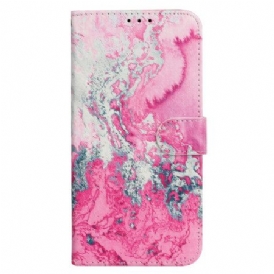 Fodral iPhone 16 Plus Marmorrosa Marmor