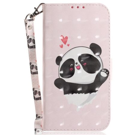 Fodral iPhone 16 Plus Panda Love Med Rem