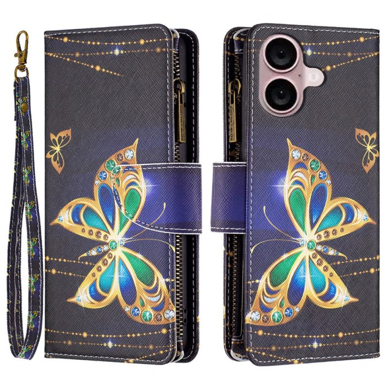 Fodral iPhone 16 Precious Butterflies Wallet