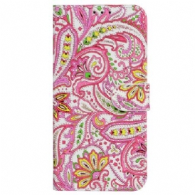 Fodral iPhone 16 Pro Floral Print Strappy