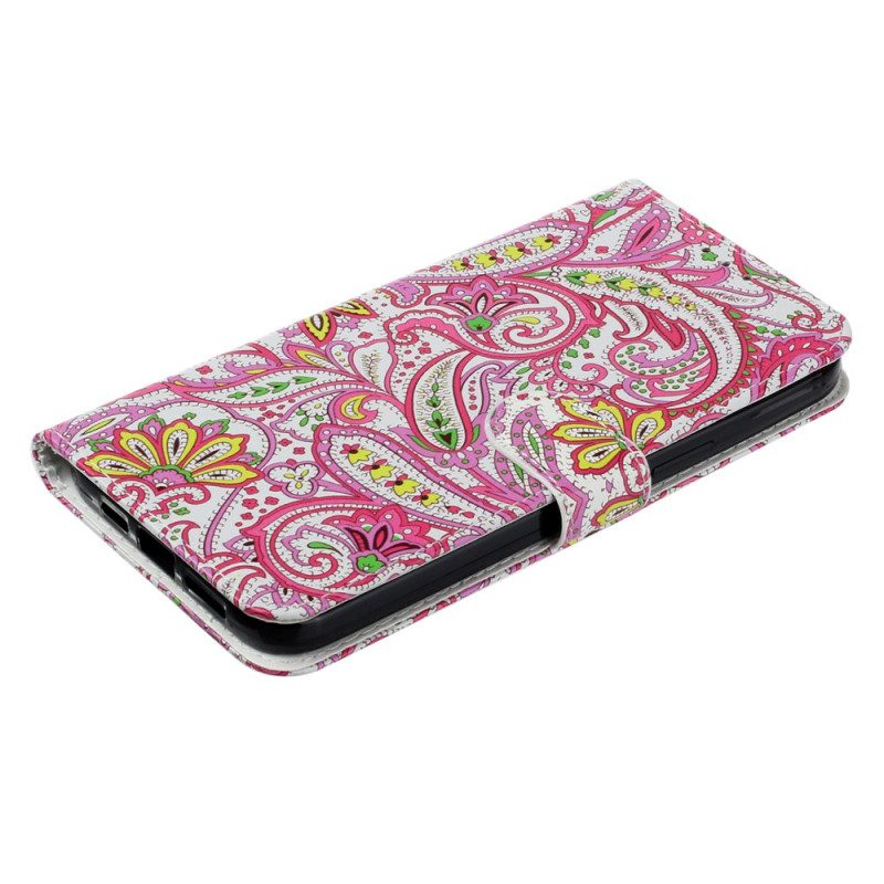 Fodral iPhone 16 Pro Floral Print Strappy