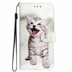 Fodral iPhone 16 Pro Max Liten Katt Med Rem