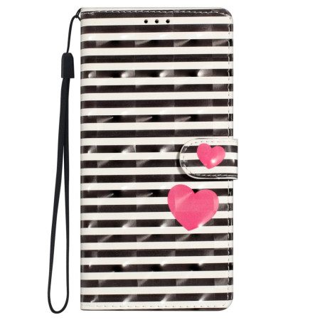 Fodral iPhone 16 Pro Stripes And Hearts Band