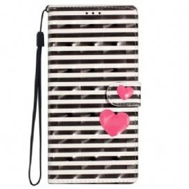 Fodral iPhone 16 Pro Stripes And Hearts Band