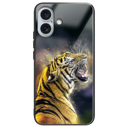 Skal För iPhone 16 Plus Roaring Tiger Tempered Glass