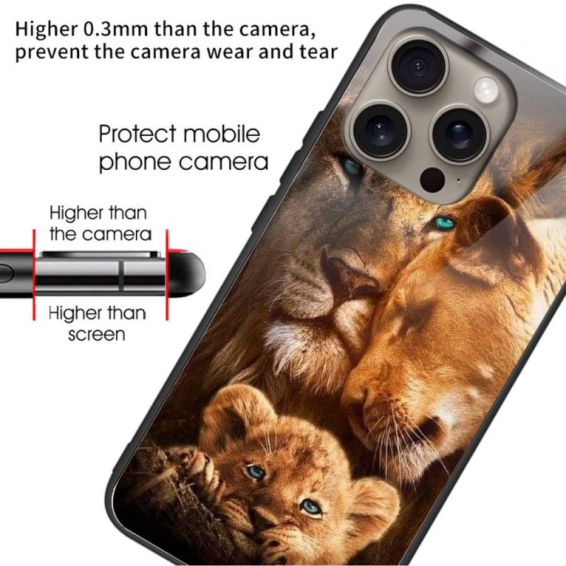 Skal För iPhone 16 Pro Max Lions Härdat Glas