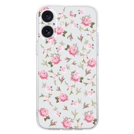 Skal iPhone 16 Plus Små Rosa Blommor