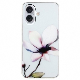 Skal iPhone 16 Plus Vit Blomma