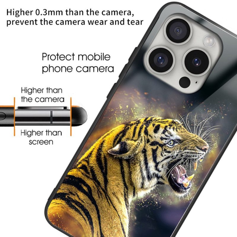 Skal iPhone 16 Pro Roaring Tiger Tempered Glass