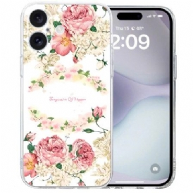 Skal iPhone 16 Transparent Edge Roses