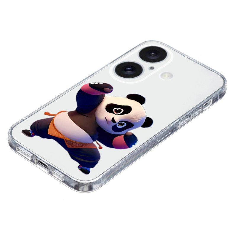 Skal iPhone 16 Transparent Panda Edge