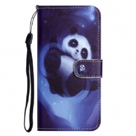 Skyddsfodral iPhone 16 Pro Max Space Panda Strap