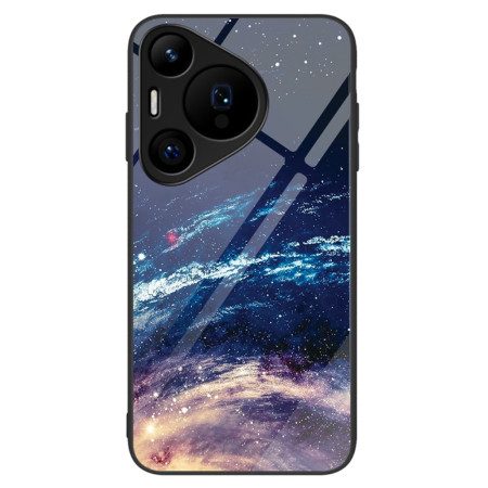 Skal Huawei Pura 70 Pro Telefonfodral Milky Way Härdat Glas