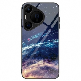 Skal Huawei Pura 70 Pro Telefonfodral Milky Way Härdat Glas