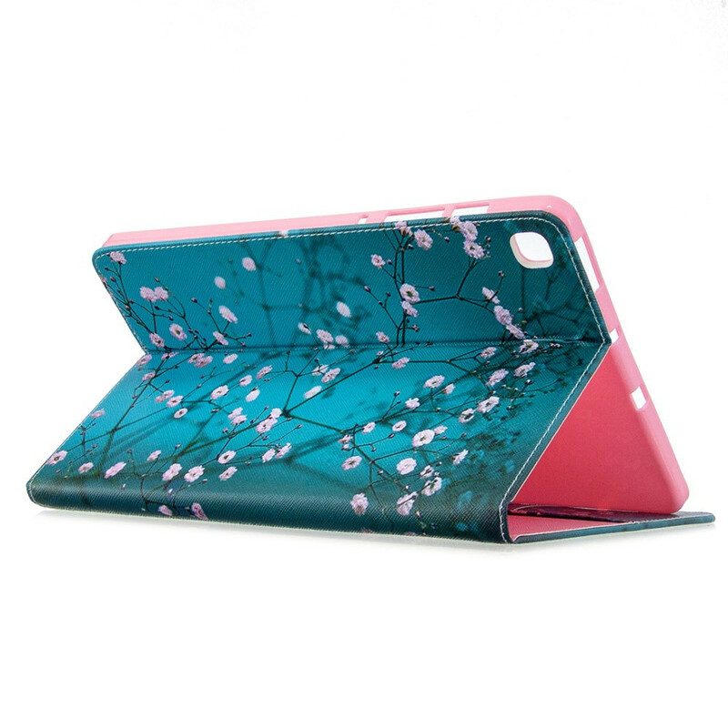 Fodral Case För Samsung Galaxy Tab S6 Lite Blommande Träd