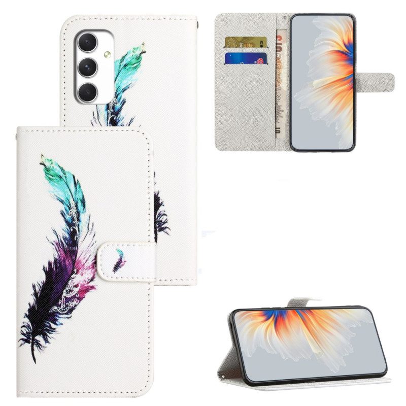 Fodral För Samsung Galaxy A16 5g Fjädermönster