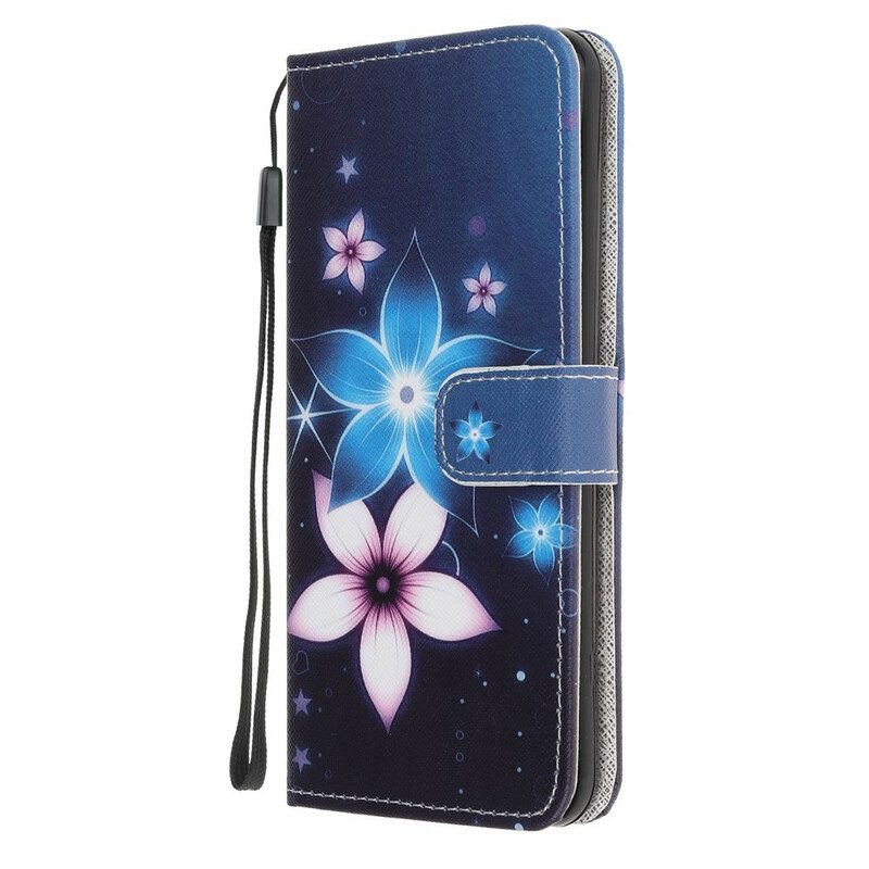 Fodral För Samsung Galaxy A21s Med Kedjar Lunar Strap Blommor