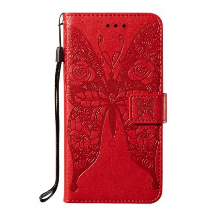 Fodral För Samsung Galaxy A32 5G Fjärilar Blommönster