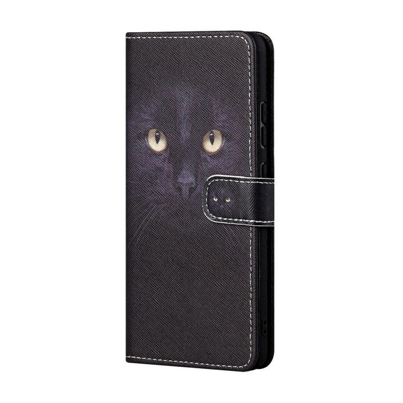 Fodral För Samsung Galaxy M53 5G Med Kedjar Thong Cat Eyes