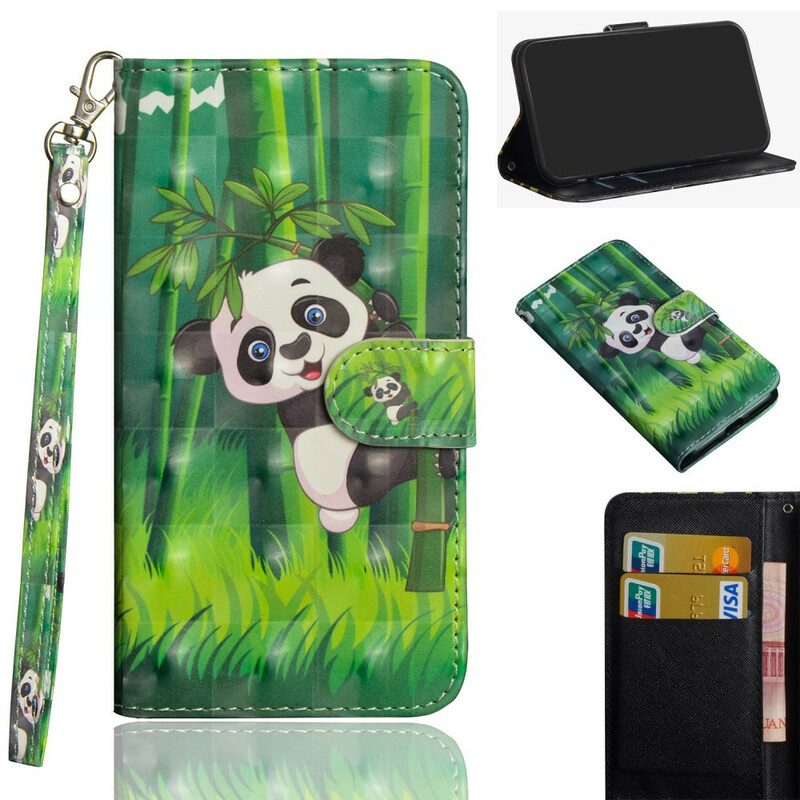 Fodral För Samsung Galaxy Note 20 Ultra Panda Och Bambu