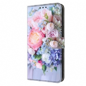 Fodral För Samsung Galaxy S24 Plus 5g Färgglada Blommor