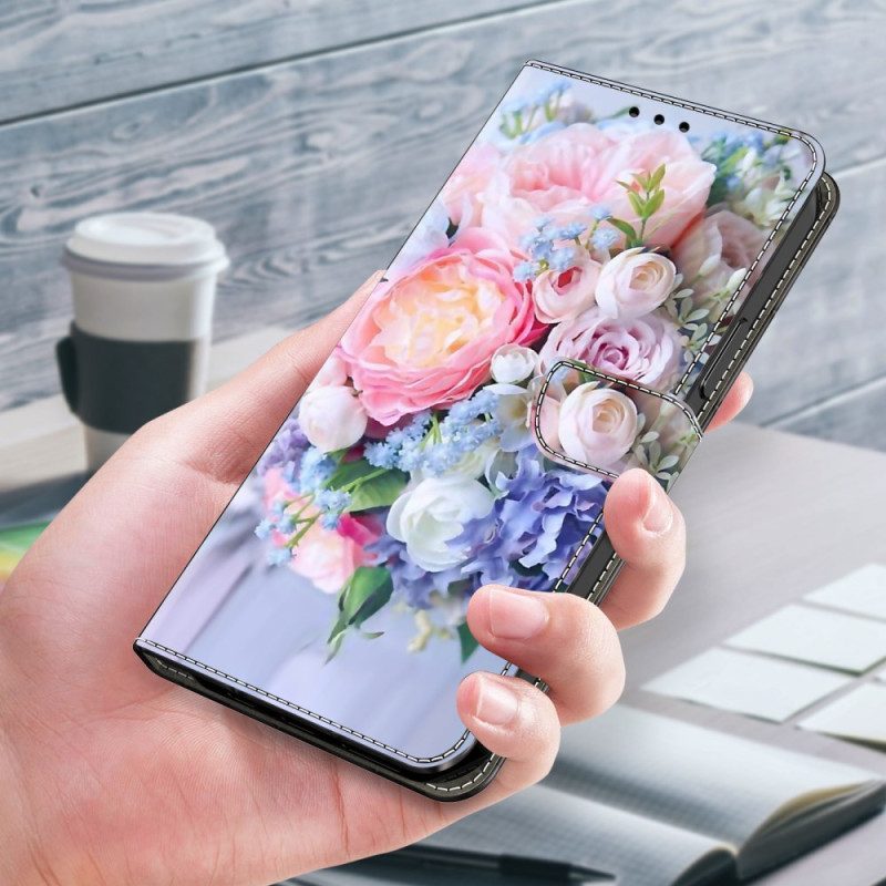 Fodral För Samsung Galaxy S24 Plus 5g Färgglada Blommor