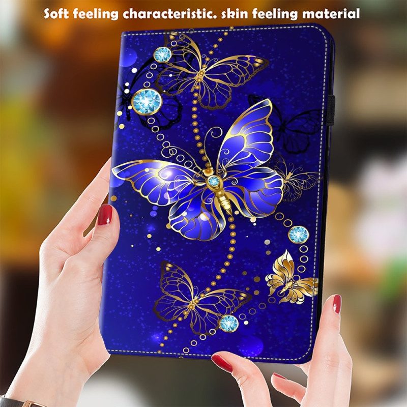 Fodral För Samsung Galaxy Tab S9 Fe Plus Diamantfjäril