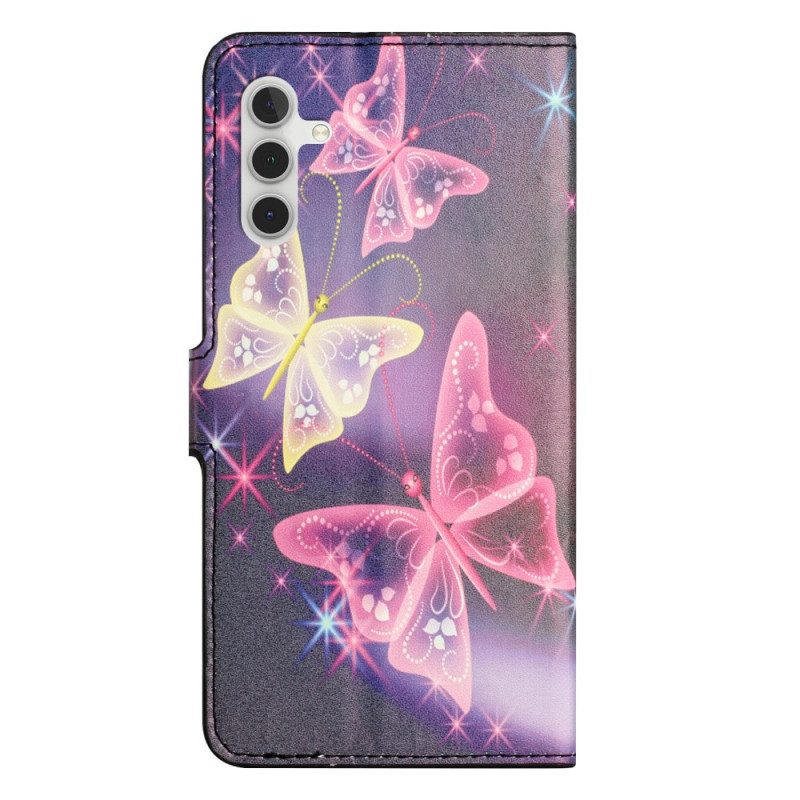 Fodral Samsung Galaxy A15 5g Mousserande Fjärilar