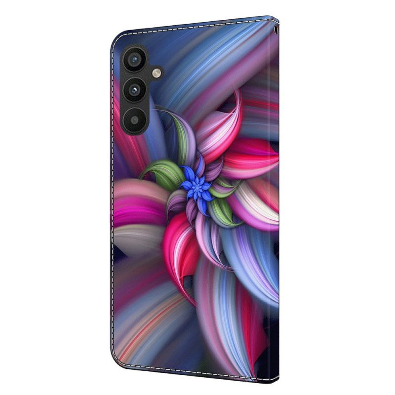 Fodral Samsung Galaxy A15 Färgglada Blommor