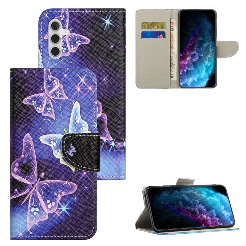 Fodral Samsung Galaxy A55 5g Mousserande Fjärilar