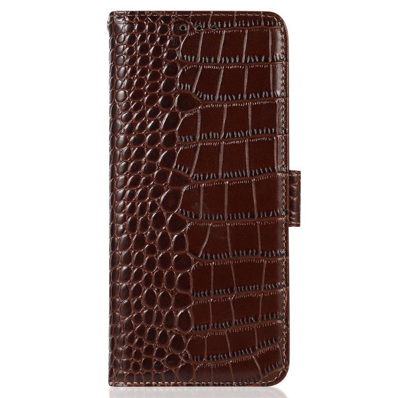 Fodral Samsung Galaxy S23 5G Crocodile Style Rfid