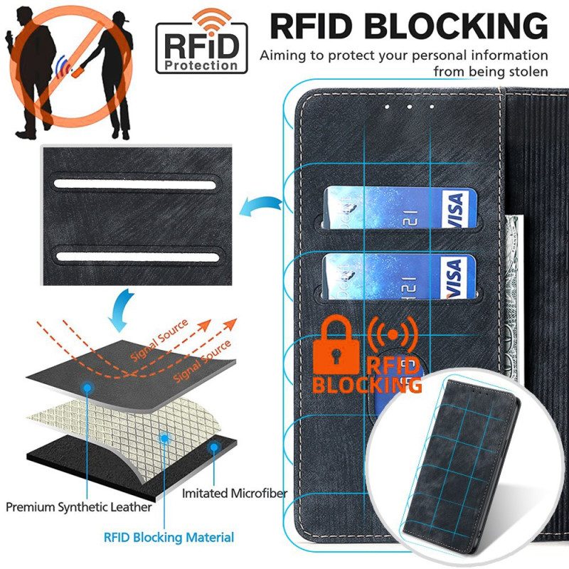 Folio-fodral Samsung Galaxy A15 Rfid-blockerande Plånbok