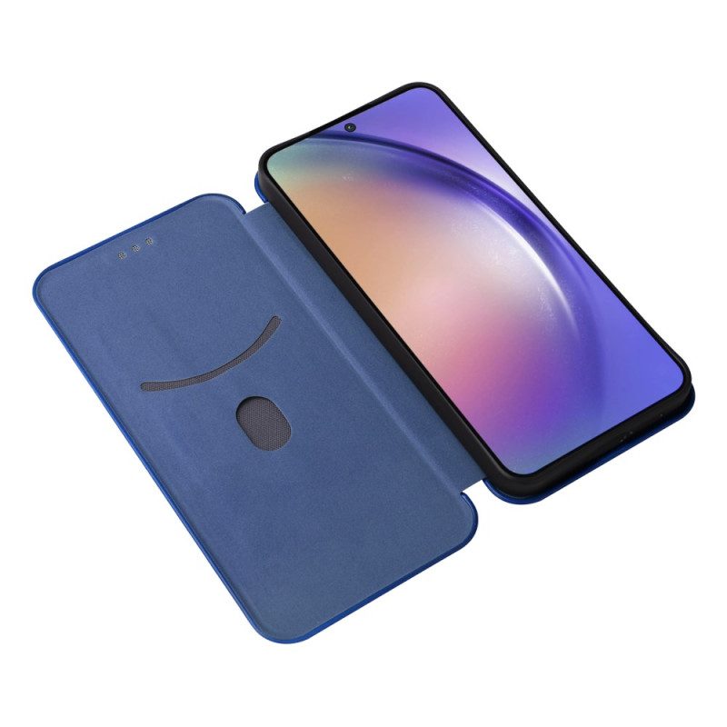 Folio-fodral Samsung Galaxy A55 5g Kolfiberstruktur