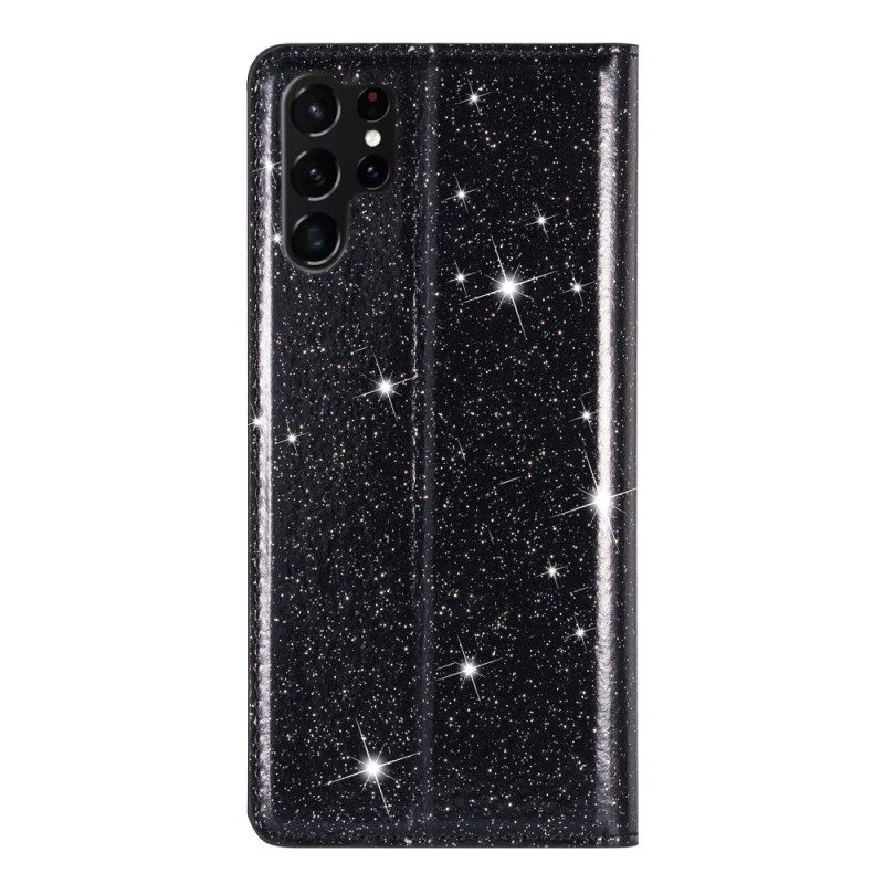 Folio-fodral Samsung Galaxy S24 Ultra 5g Telefonfodral Glitter