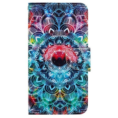 Läderfodral Samsung Galaxy A15 5g Telefonfodral Superb Mandala Med Rem