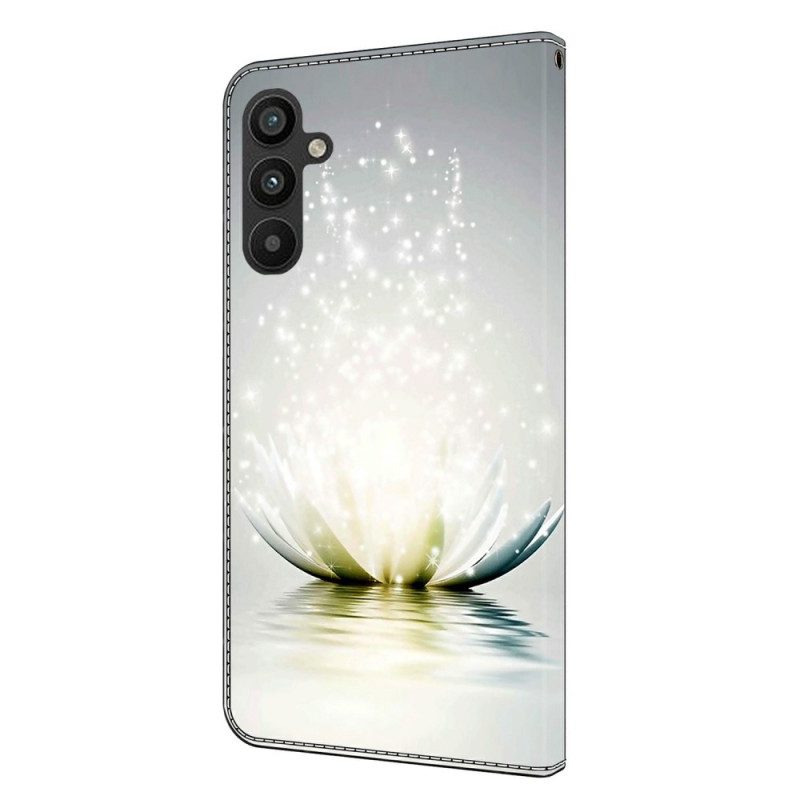 Läderfodral Samsung Galaxy A15 Telefonfodral Lotus