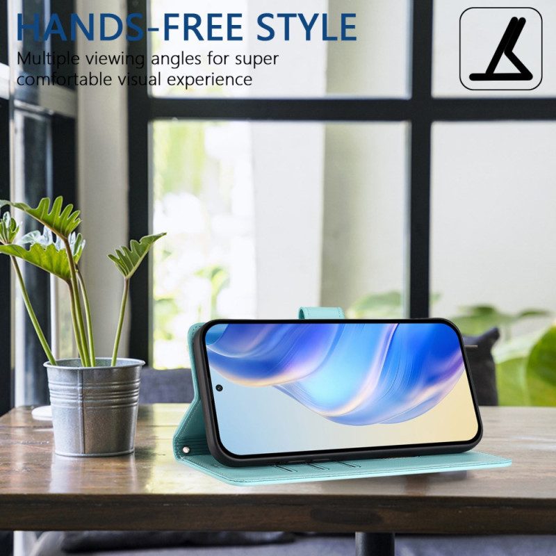 Läderfodral Samsung Galaxy A16 5g Telefonfodral Bikakemönster