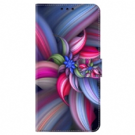 Läderfodral Samsung Galaxy A55 5g Telefonfodral Blomma I Färg