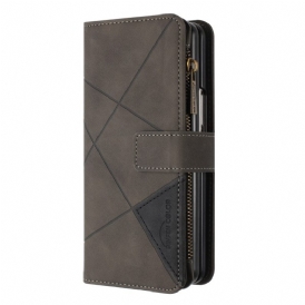 Läderfodral Samsung Galaxy Z Fold 6 Telefonfodral Binfen Color Geometry Wallet