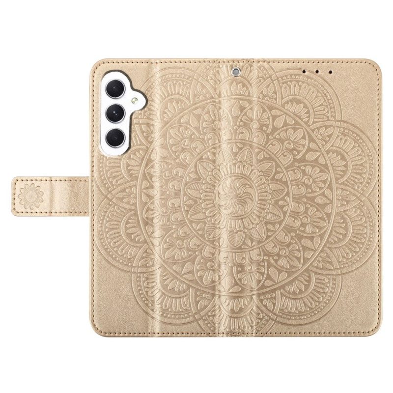 Läderskal Fodral Samsung Galaxy A16 5g Mandala Design Med Rem