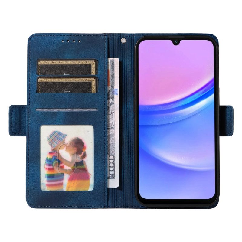 Läderskal Fodral Samsung Galaxy A16 5g Stjärndesign