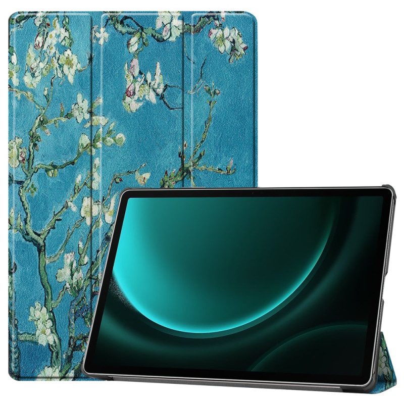 Samsung Galaxy Tab S9 Fe Plus Aprikosblommor Stylushållare