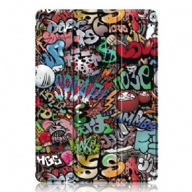 Samsung Galaxy Tab S9 Graffiti Transparent Rygg Stylus Hållare