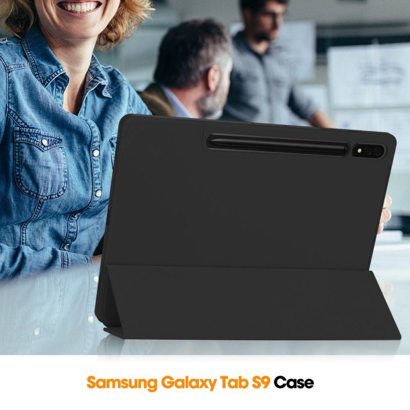 Samsung Galaxy Tab S9 Plus Lädereffekt