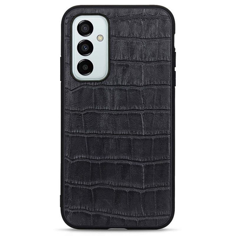 Skal För Samsung Galaxy M23 5G Äkta Crocodile Texture Läder