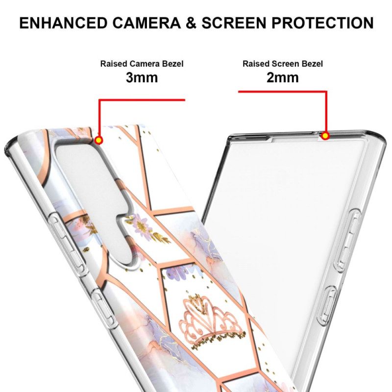 Skal För Samsung Galaxy S22 Ultra 5G Marmorerad Krona