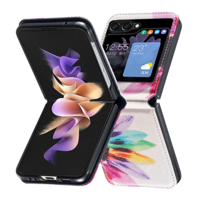 Skal För Samsung Galaxy Z Flip 5 Akvarellblomma